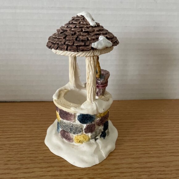 Vintage Lemax Stone Wishing Well Christmas Village Accessory Caldor Made Taiwan - Picture 5 of 11